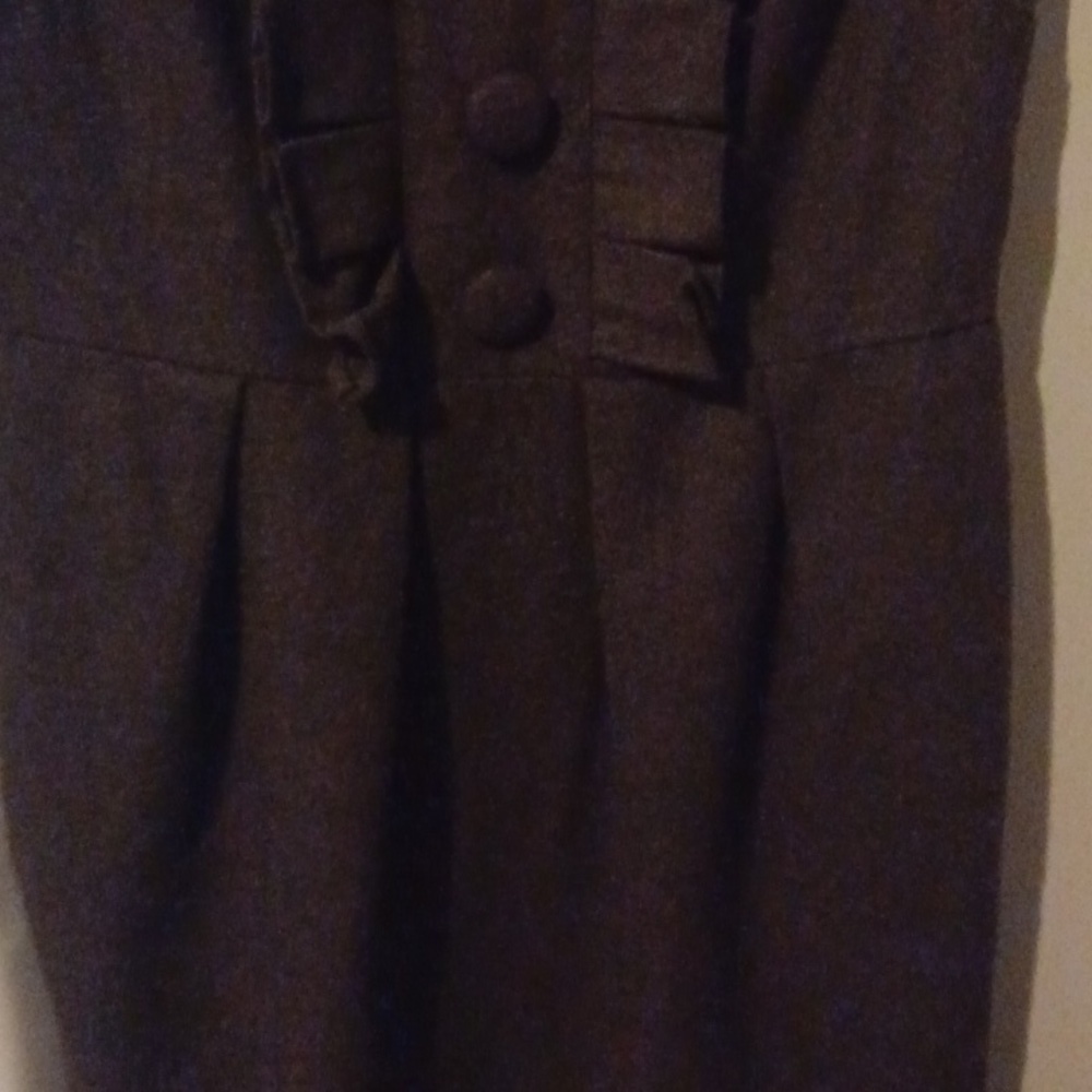Couture chocolate brown dress - Picture 4 of 9